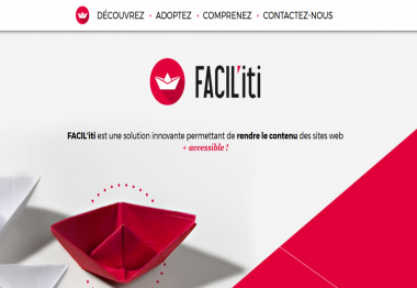 Page d'accueil du site FACIl'iti
