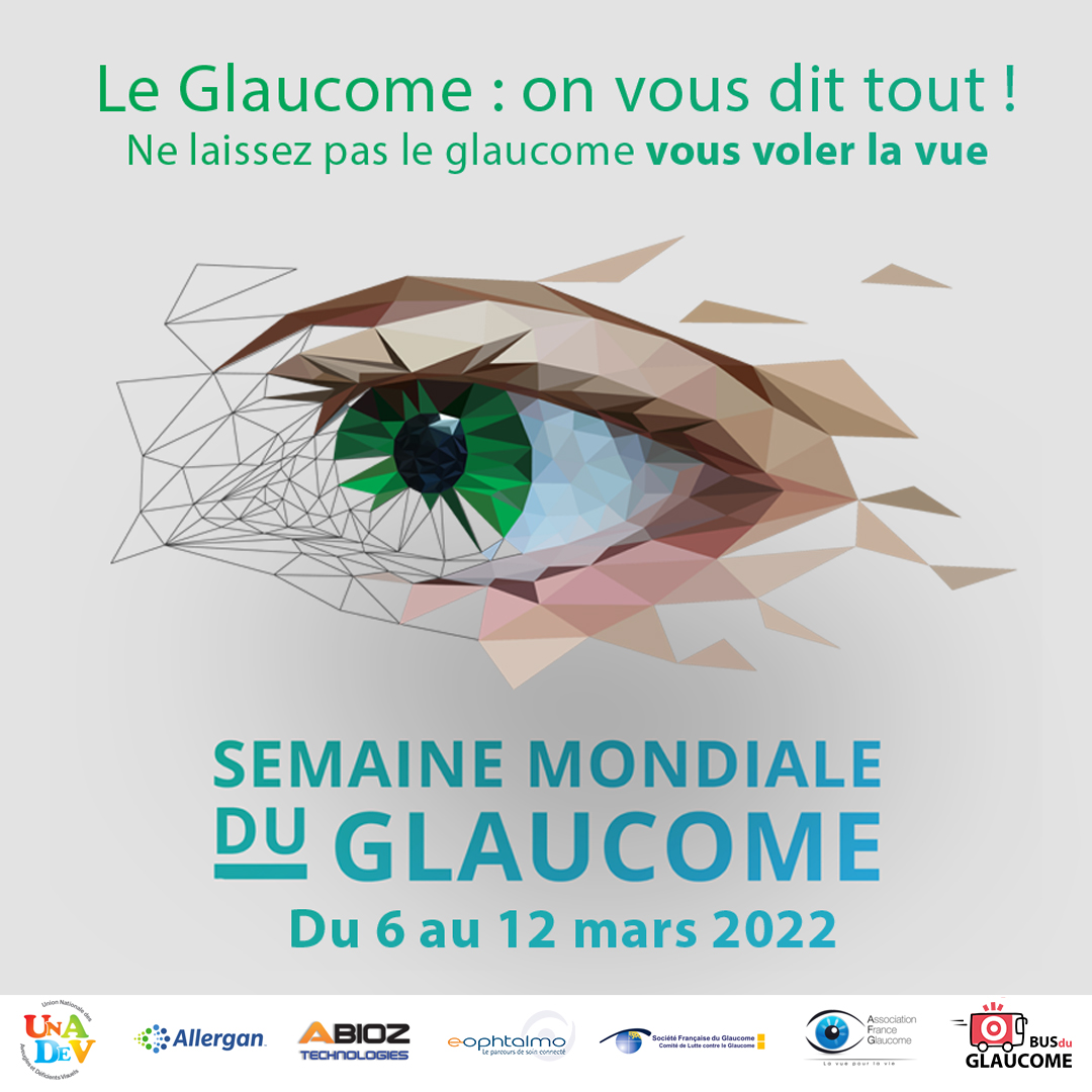 Affiche semaine mondiale du glaucome unadev
